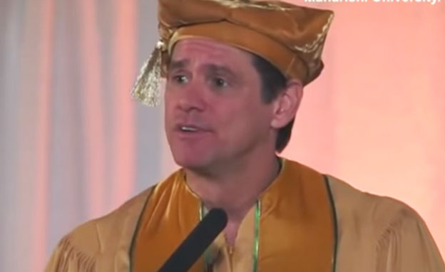 Screenshot of Jim Carrey Commencement Speech