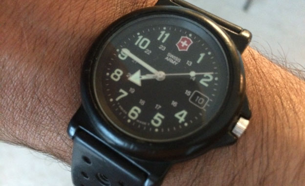 Lenny Gale's Swiss Army watch he got for his Bar Mitzvah.